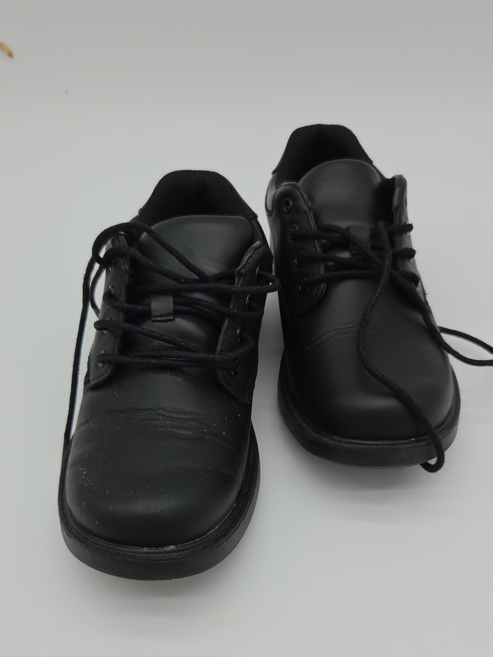 Black Lace-Up Work Shoes